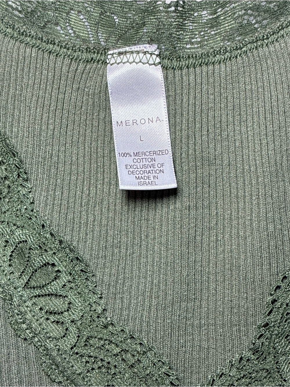 Merona Lace Ribbed Top - Picture 4 of 7